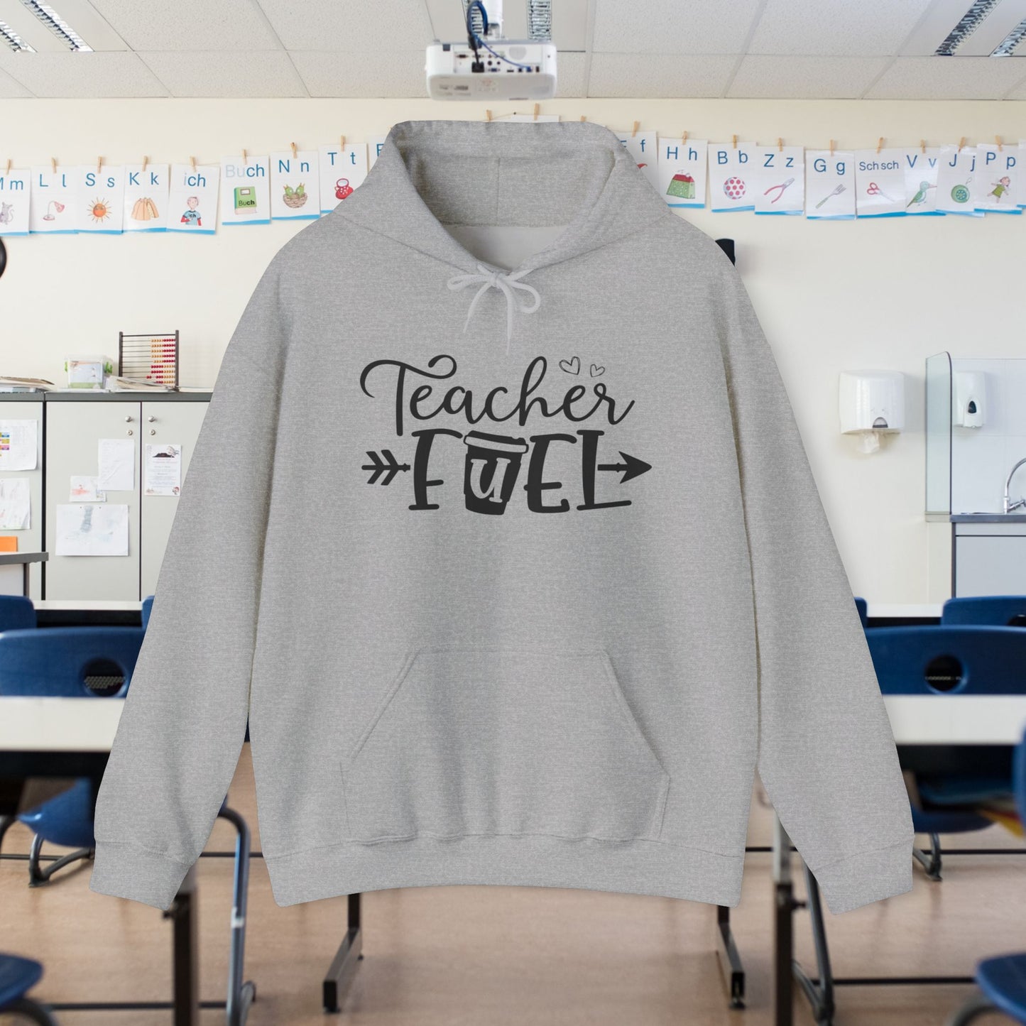 Teacher Fuel Heavy Blend™ Hooded Sweatshirt