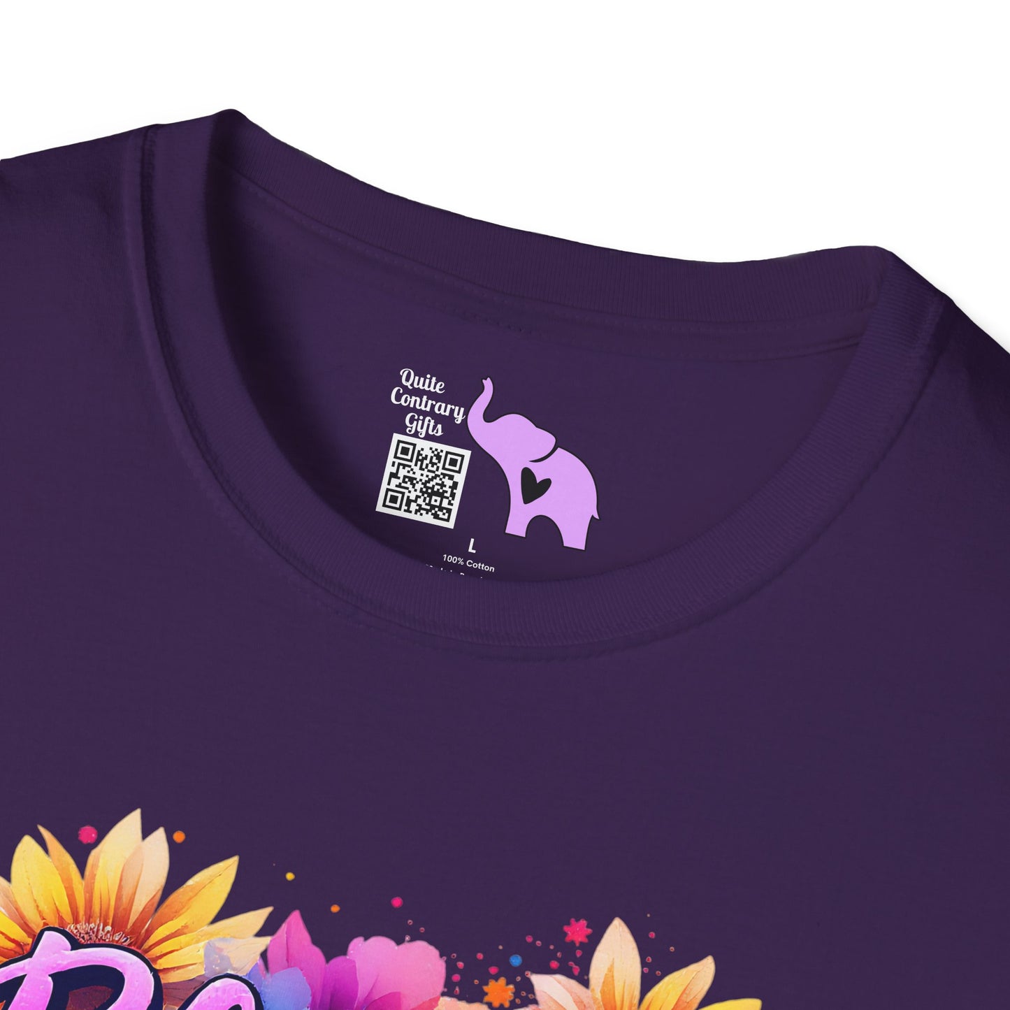 Blessed Mom (Vibrant Floral) Adult T-shirt