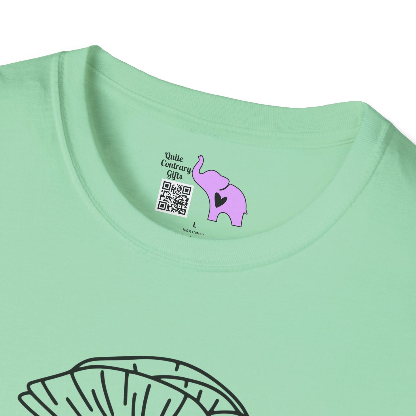 Faith (Vertical, Floral) Adult T-shirt