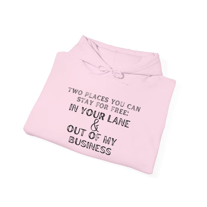 Two Places You Can Stay for Free Heavy Heavy Blend™ Hooded Sweatshirt