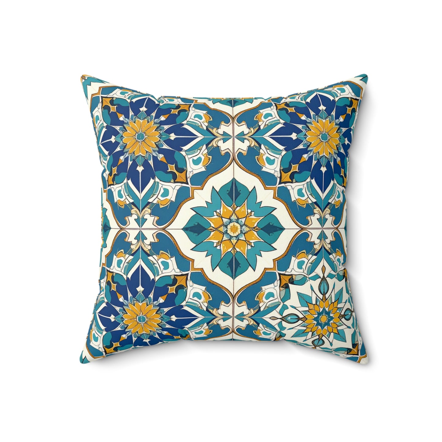 Mediterranean Lace Throw Pillow