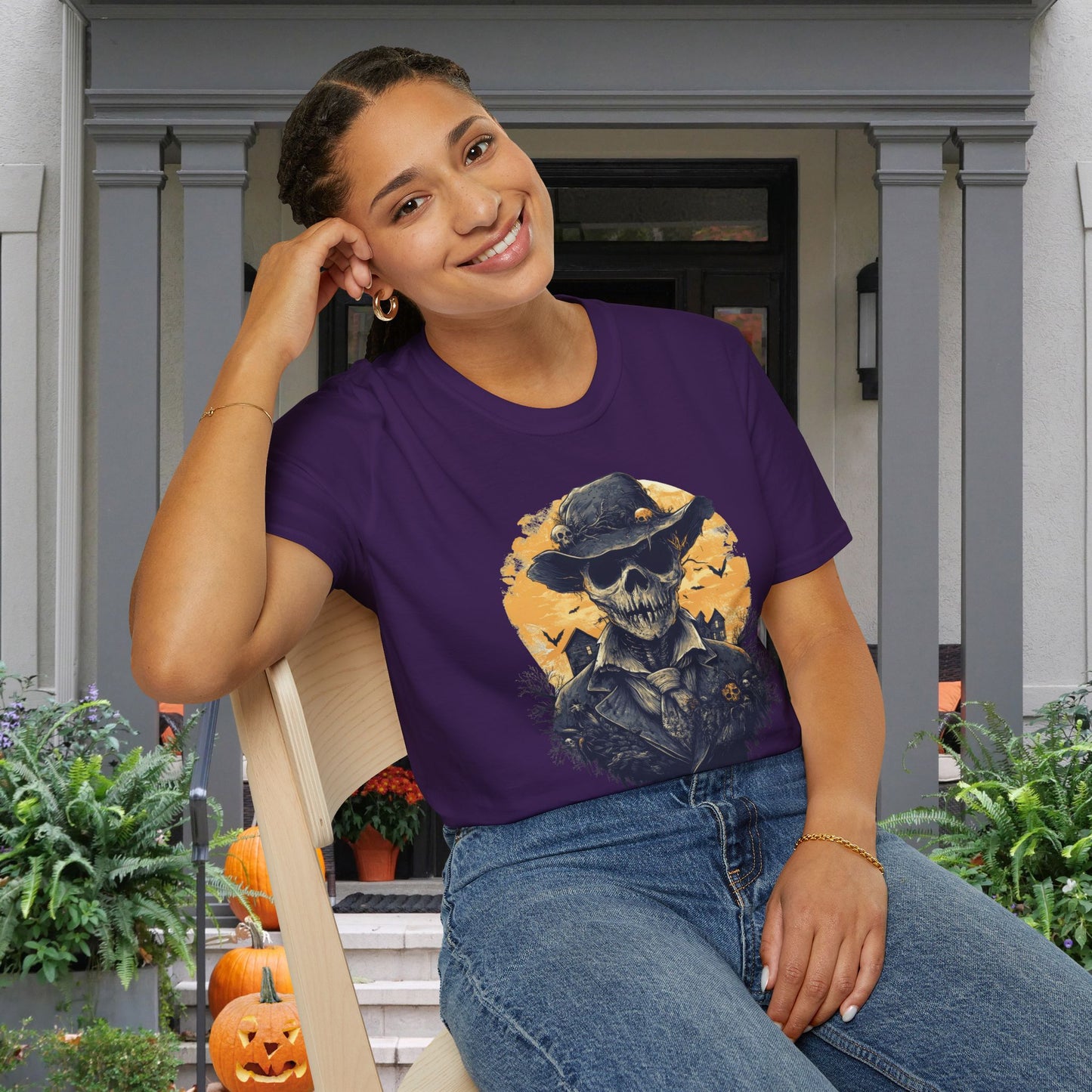 Halloween Scarecrow 2 Adult T-shirt