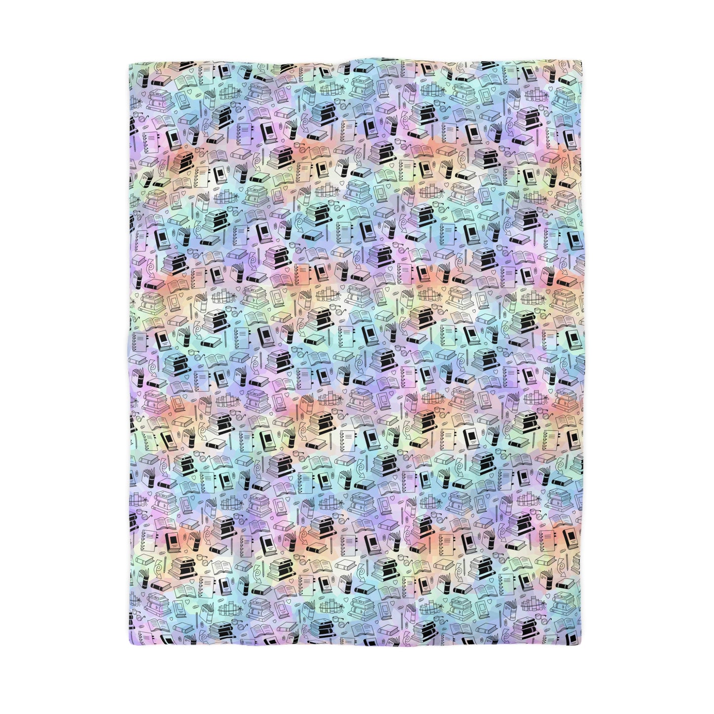 Colorful Chapters Microfiber Duvet Cover