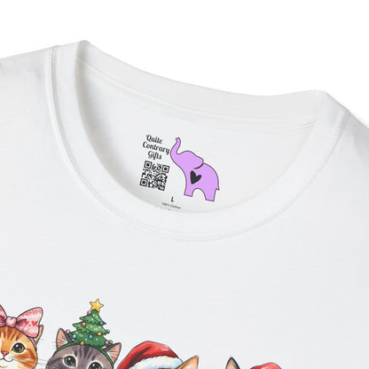 Meowy Christmas Crew Adult T-shirt