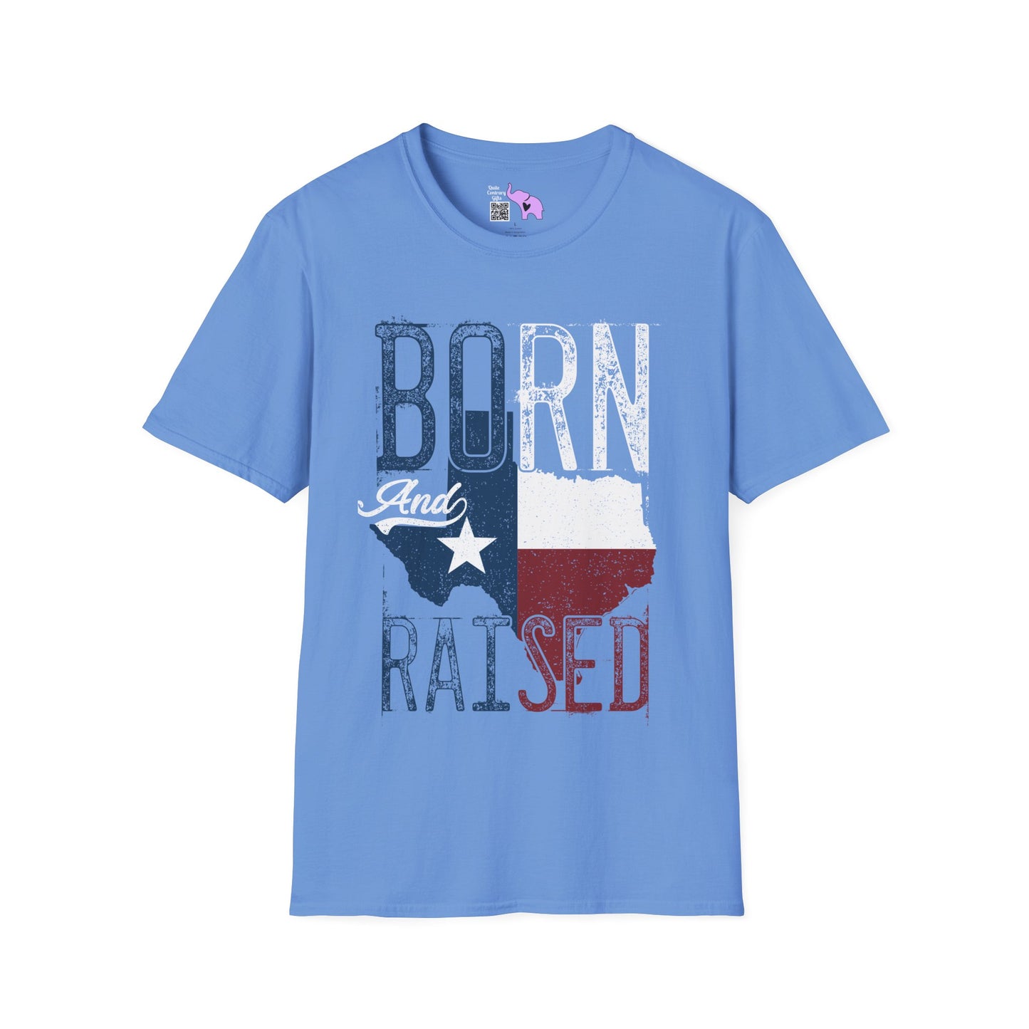 Texas Born and Raised Adult T-shirt