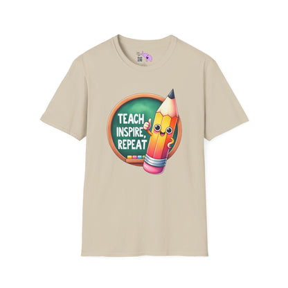 Teach Inspire Repeat Adult T-shirt