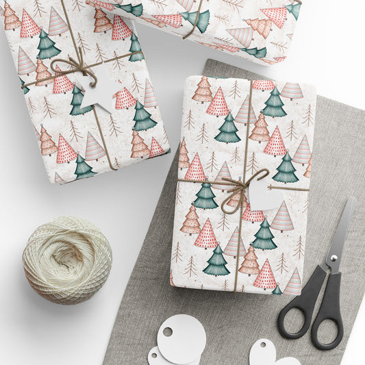 Merry Pines Wrapping Paper