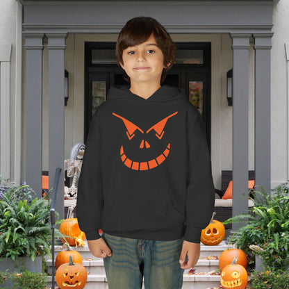 Spooky Jack-O-Lantern Youth Heavy Blend Hoodie