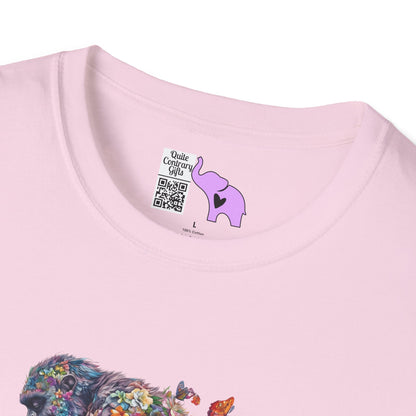 Flowers & Butterflies Bigfoot Adult T-shirt