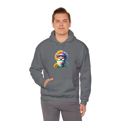 Cute Sunflower Kitten Heavy Blend™ Hooded Sweatshirt