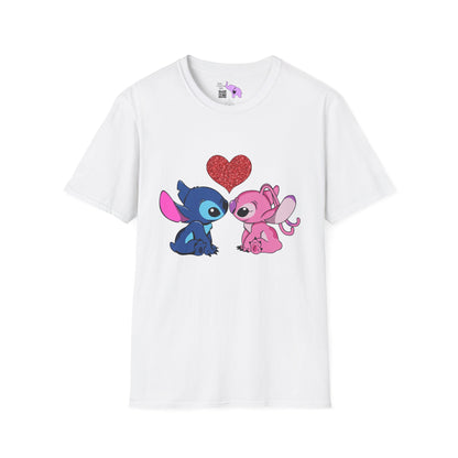 Stitch in Love 2 Adult T-shirt