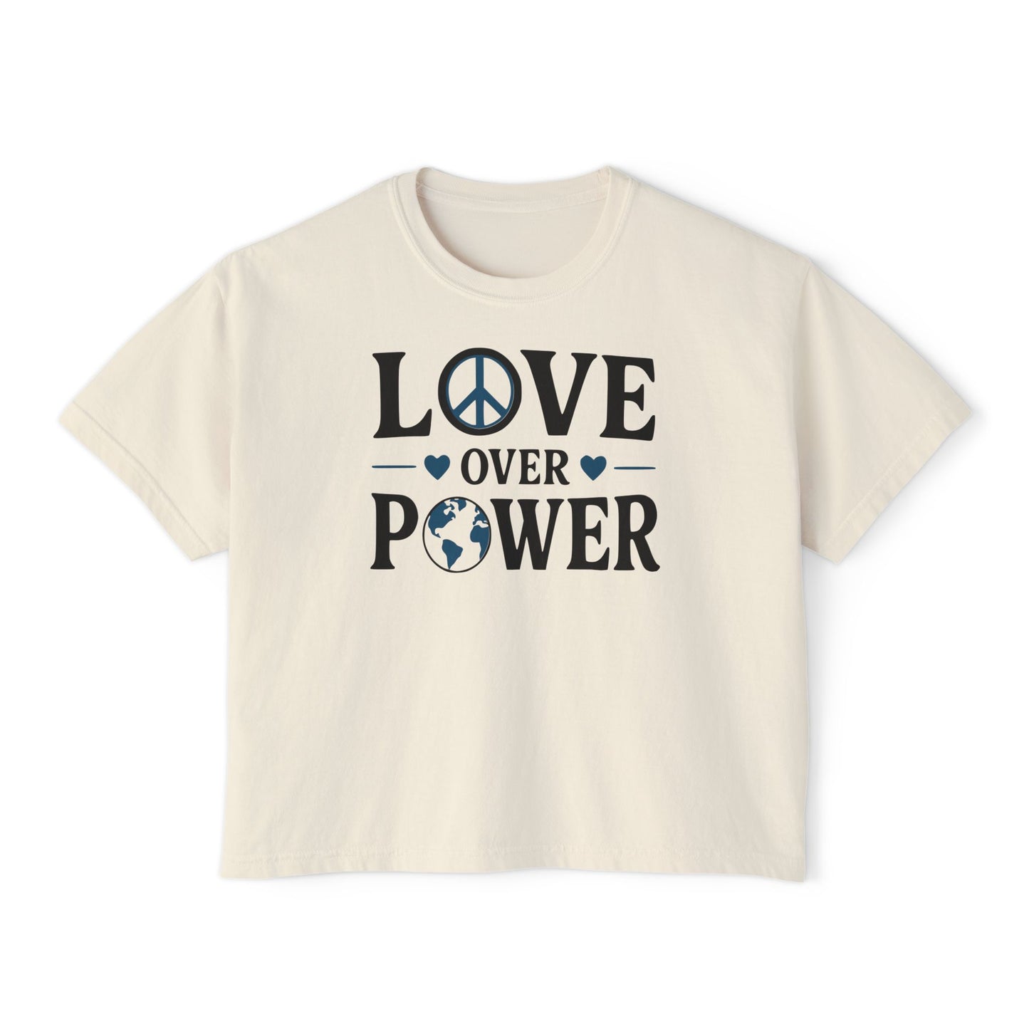 Love Over Power Women's Boxy Tee