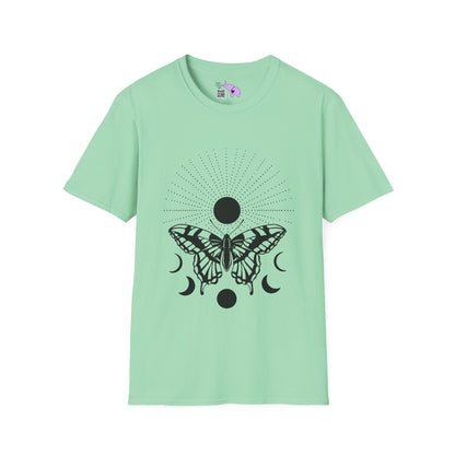 Butterfly w/Sun, Moon, & Stars Adult T-shirt