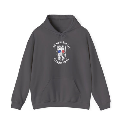 The Government is Lying To Us Skull Heavy Blend™ Hooded Sweatshirt