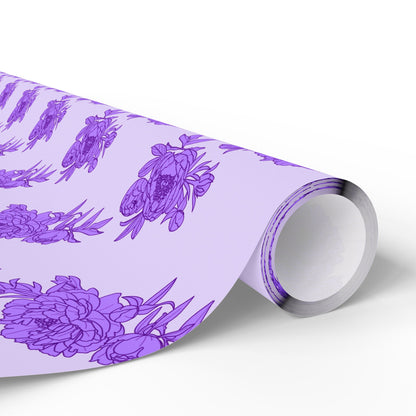 Royal Orchid Peonies Wrapping Paper