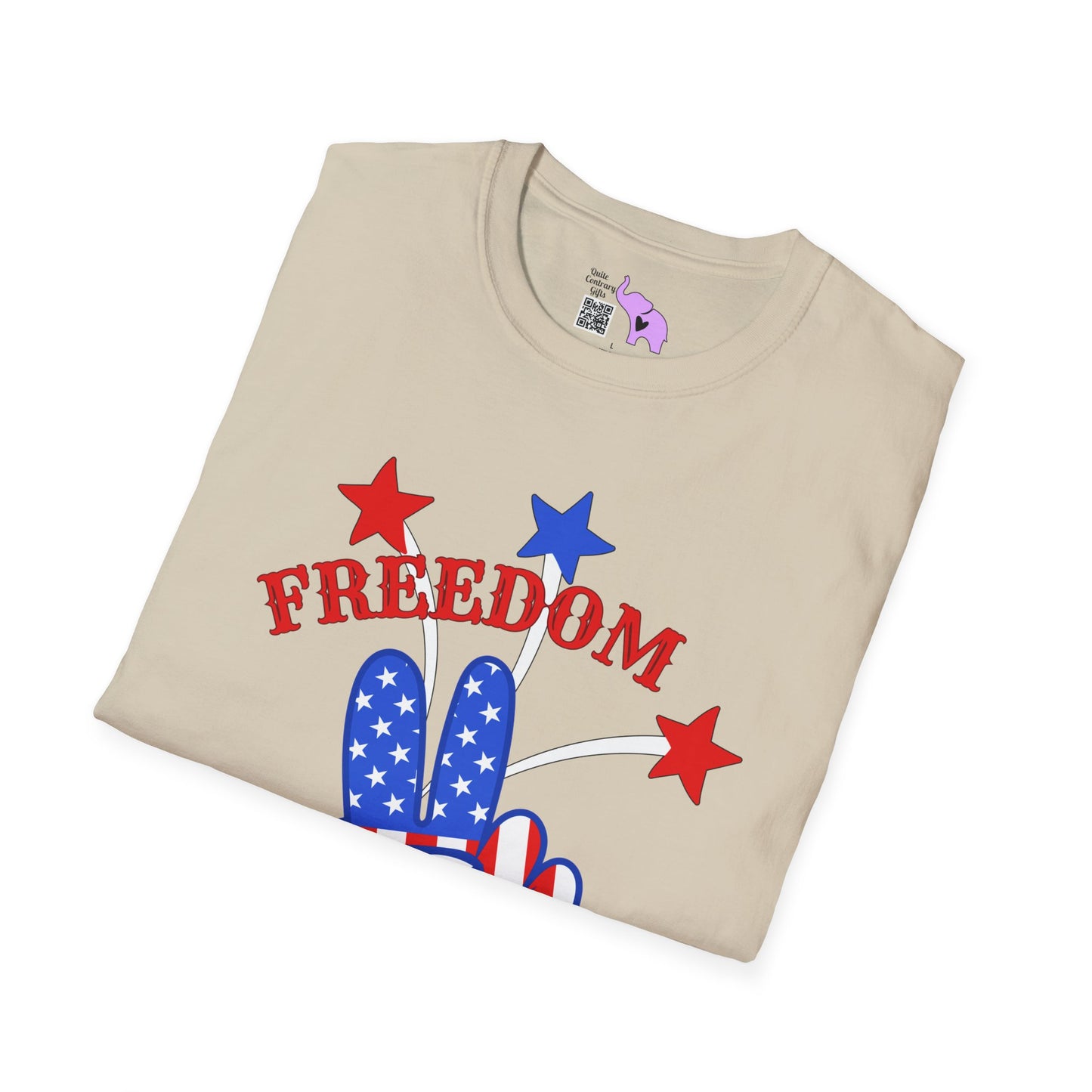 Freedom Rocks Peace Sign Adult T-shirt
