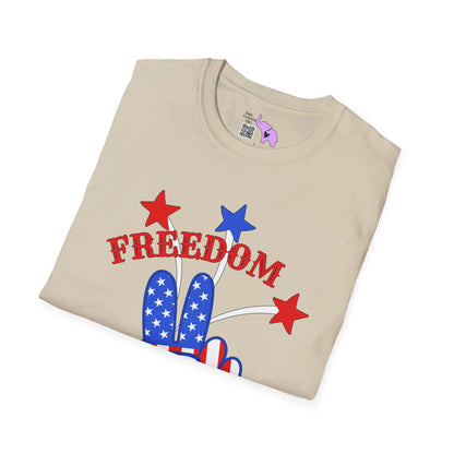 Freedom Rocks Peace Sign Adult T-shirt