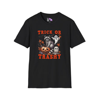 Trick or Trashy Racoon Adult T-shirt