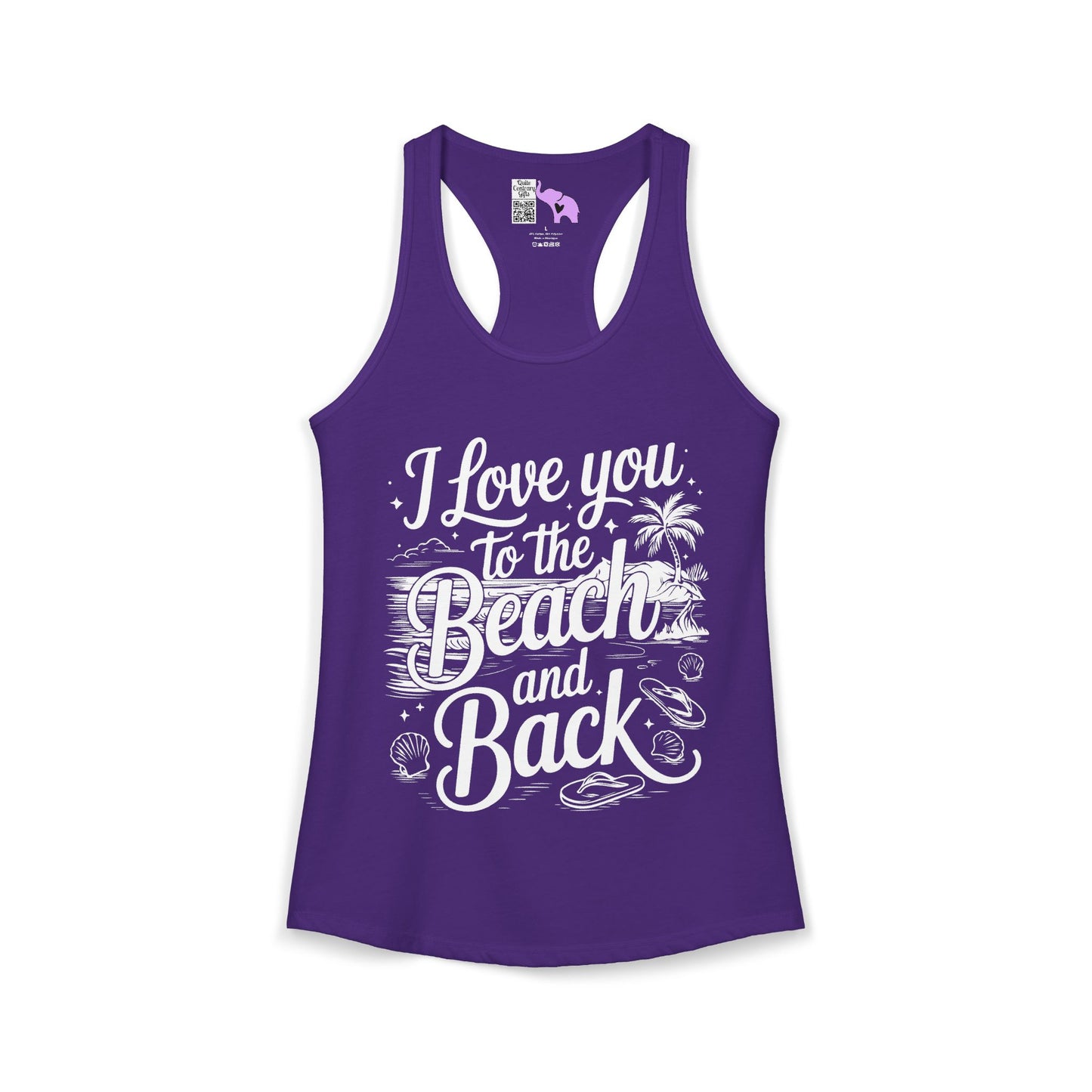 I Love You to the Beach and Back Women's Ideal Racerback Tank