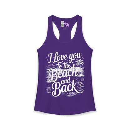 I Love You to the Beach and Back Women's Ideal Racerback Tank