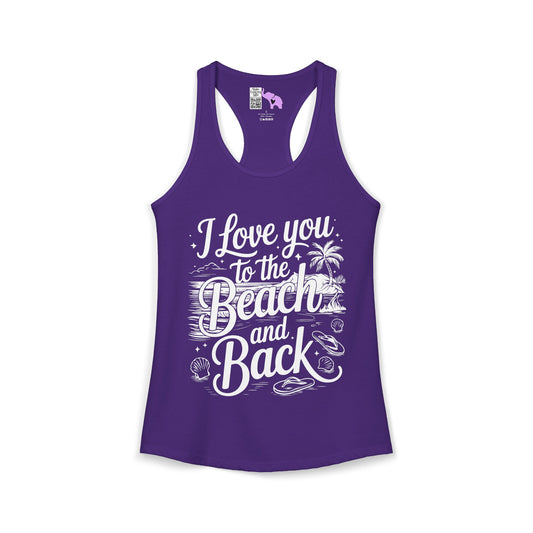 I Love You to the Beach and Back Women's Ideal Racerback Tank