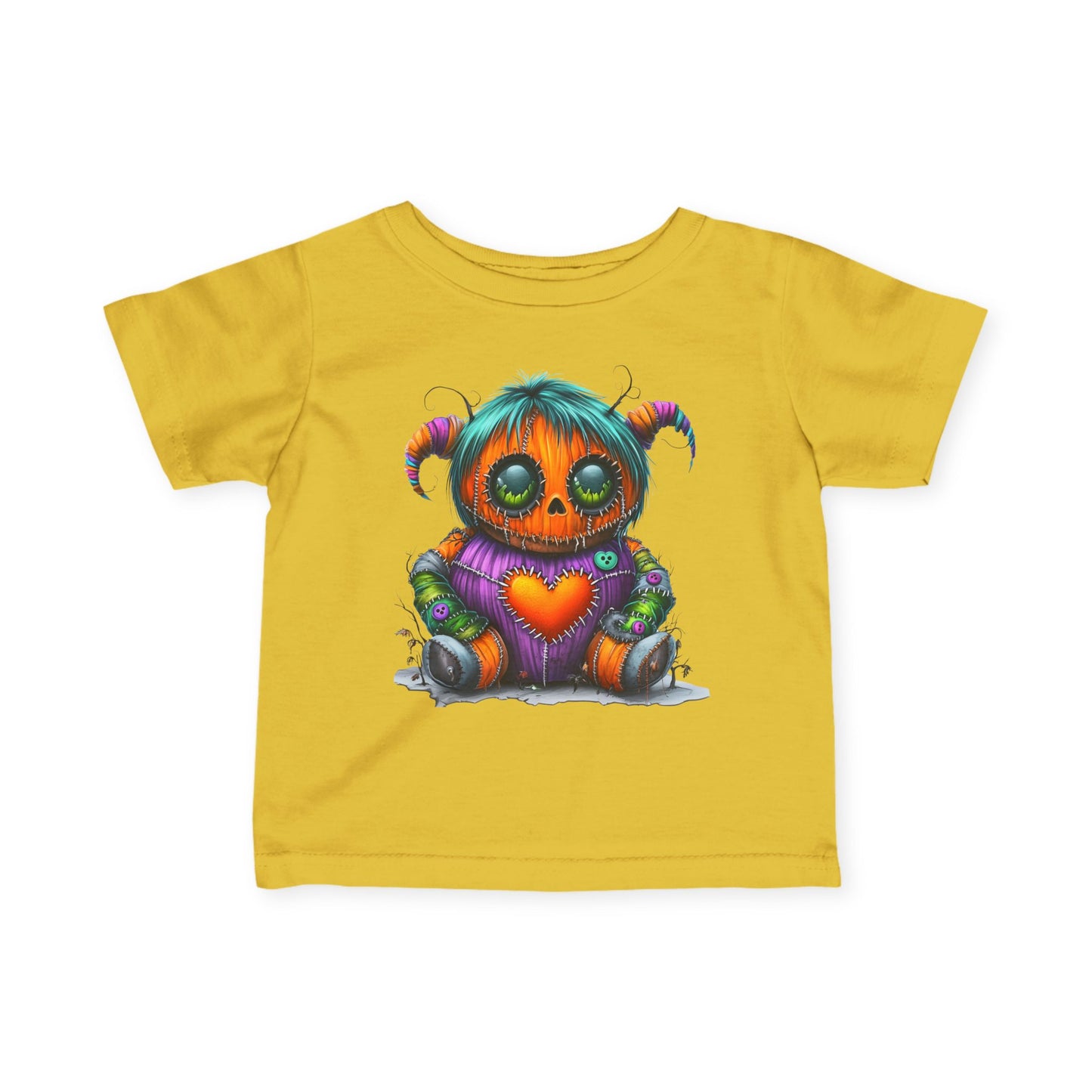 Patchwork Pumpkin Heart Infant T-Shirt