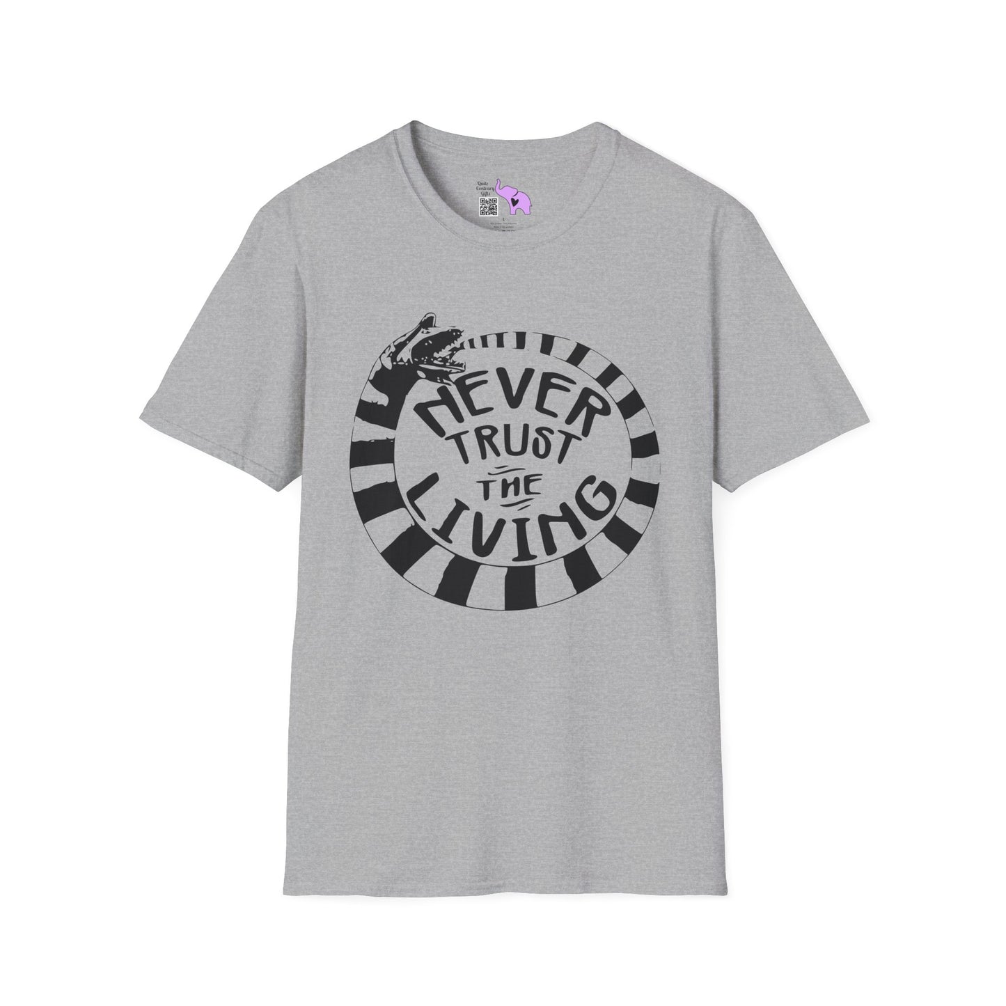 Never Trust The Living Beetlejuice Adult T-shirt