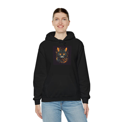 Creepy Black Cats 5 Heavy Blend™ Hooded Sweatshirt