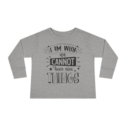 I Am Why We Cannot Have Nice Things Long Sleeve Tee