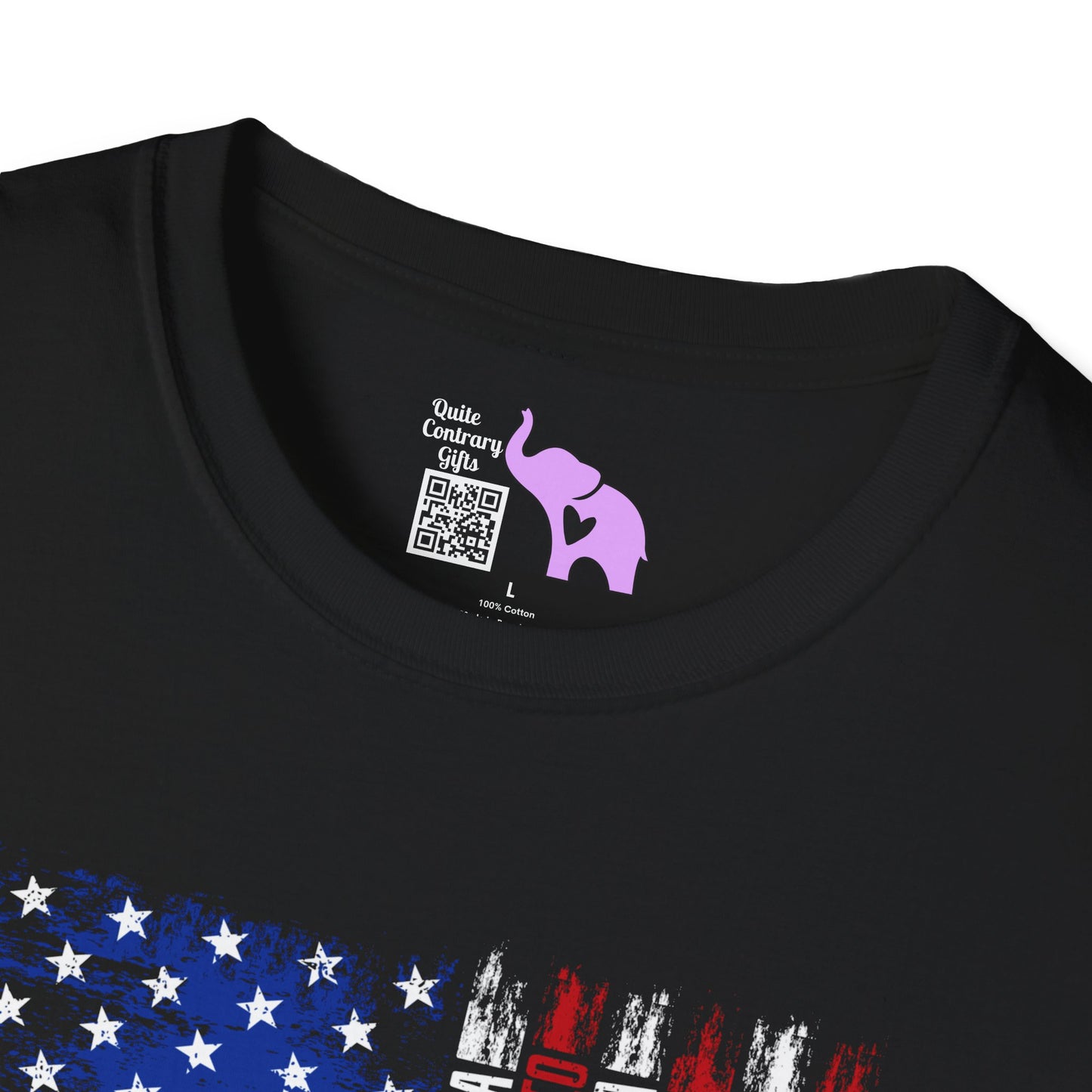 American Flag w/States (Vertical) Adult Tshirt