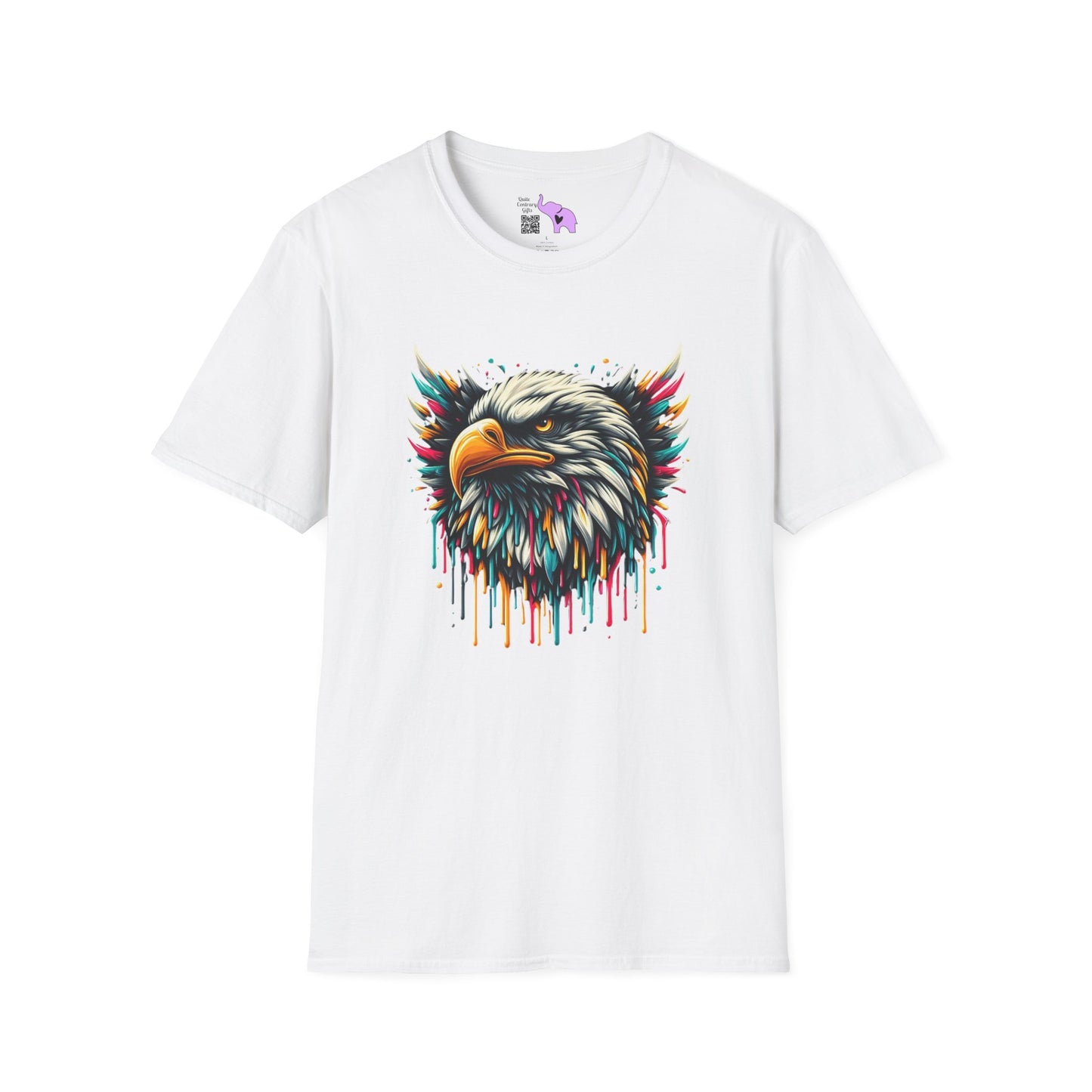 Colorful Bald Eagle Adult T-shirt