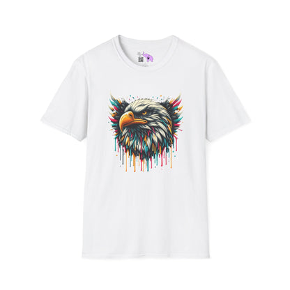 Colorful Bald Eagle Adult T-shirt