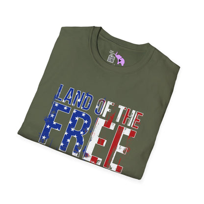 Land of the Free Home of the Brave Adult T-Shirt