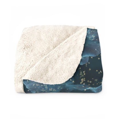 Midnight Sheer & Lace Fleece Blanket
