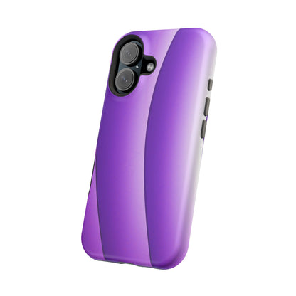 Purple Gradient Stripes MagSafe® Compatible Tough Case for iPhone
