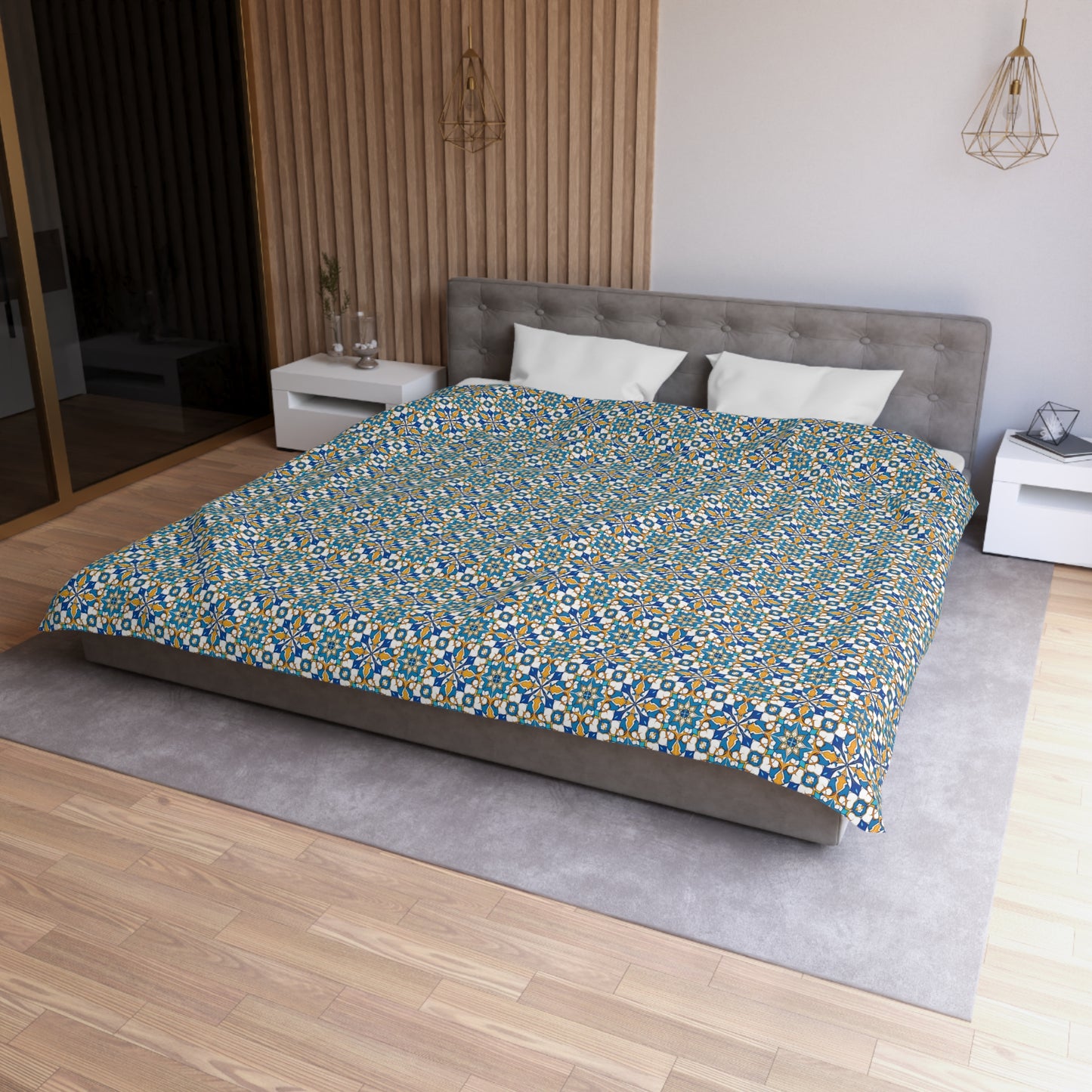 Talavera Sunburst Microfiber Duvet Cover