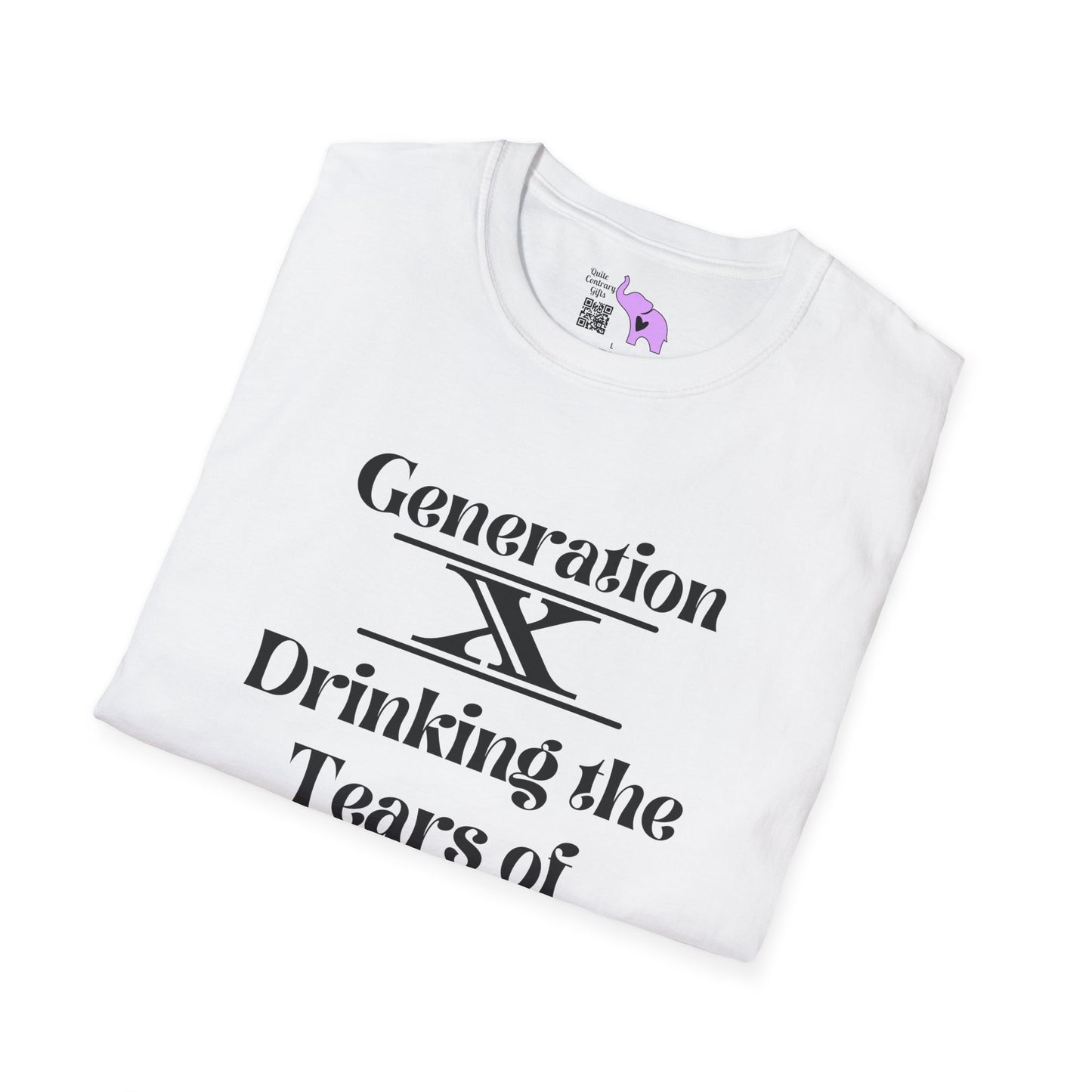 GenX Drinking Millennial Tears Adult T-shirt