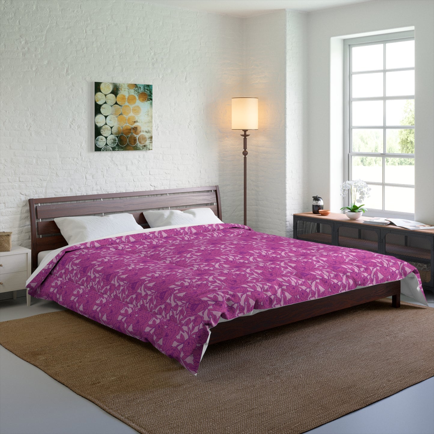 Blush Peony Garden Basic Bedding Set