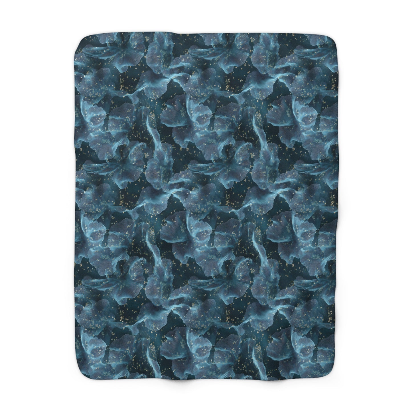 Midnight Sheer & Lace Fleece Blanket