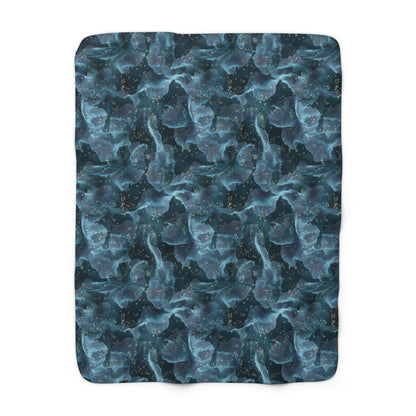 Midnight Sheer & Lace Fleece Blanket