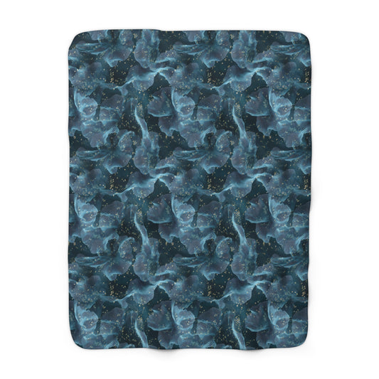 Midnight Sheer & Lace Fleece Blanket
