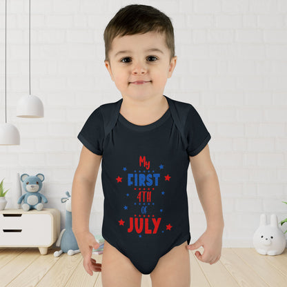My First 4th of July Baby Rib Bodysuit