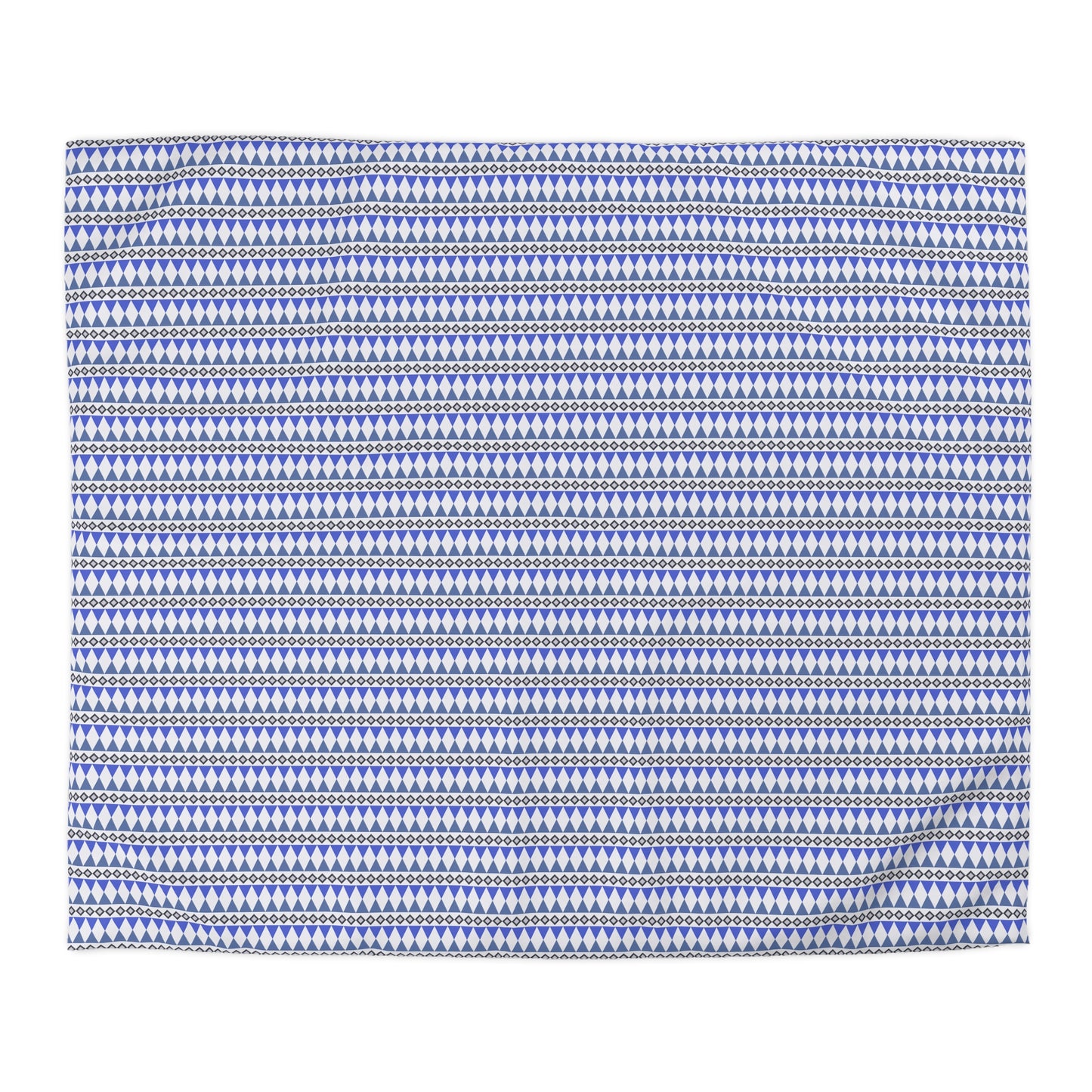 Sapphire Cairn Stripes Microfiber Duvet Cover