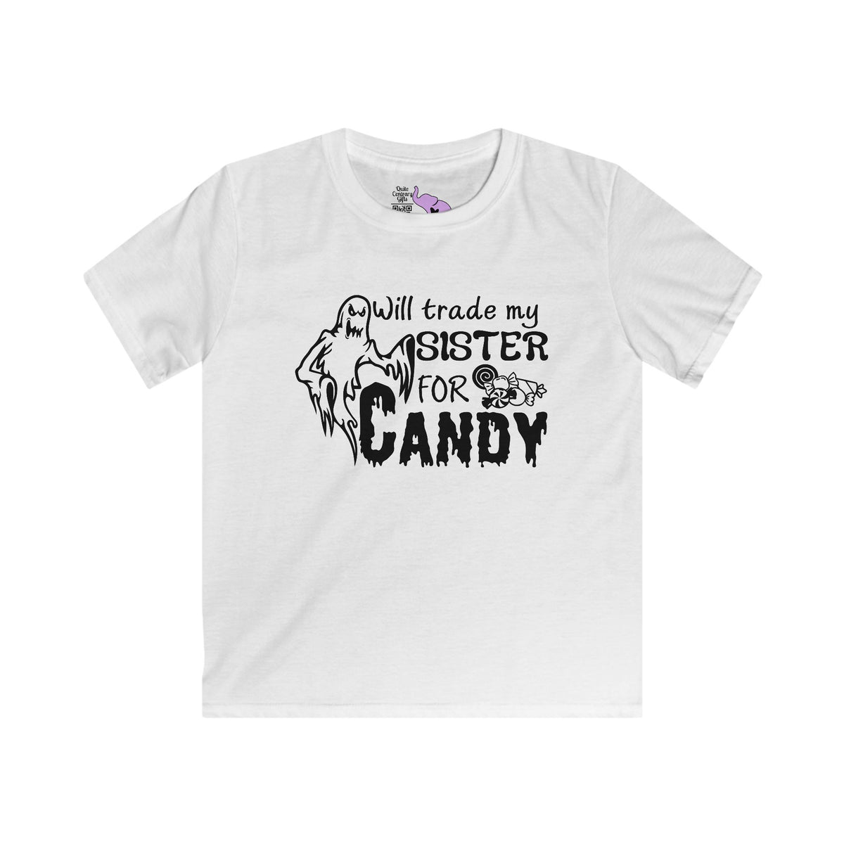 Will Trade My Sister For Candy (Ghost) Youth Softstyle Tee