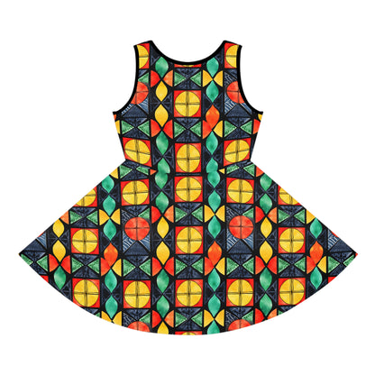 Candlelight Burst Girls' Sleeveless Sundress