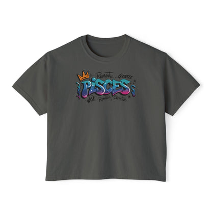 Pisces Street Art Women's Boxy Tee