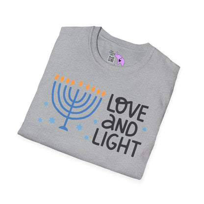 Hanukkah Love & Light 2 Adult T-shirt