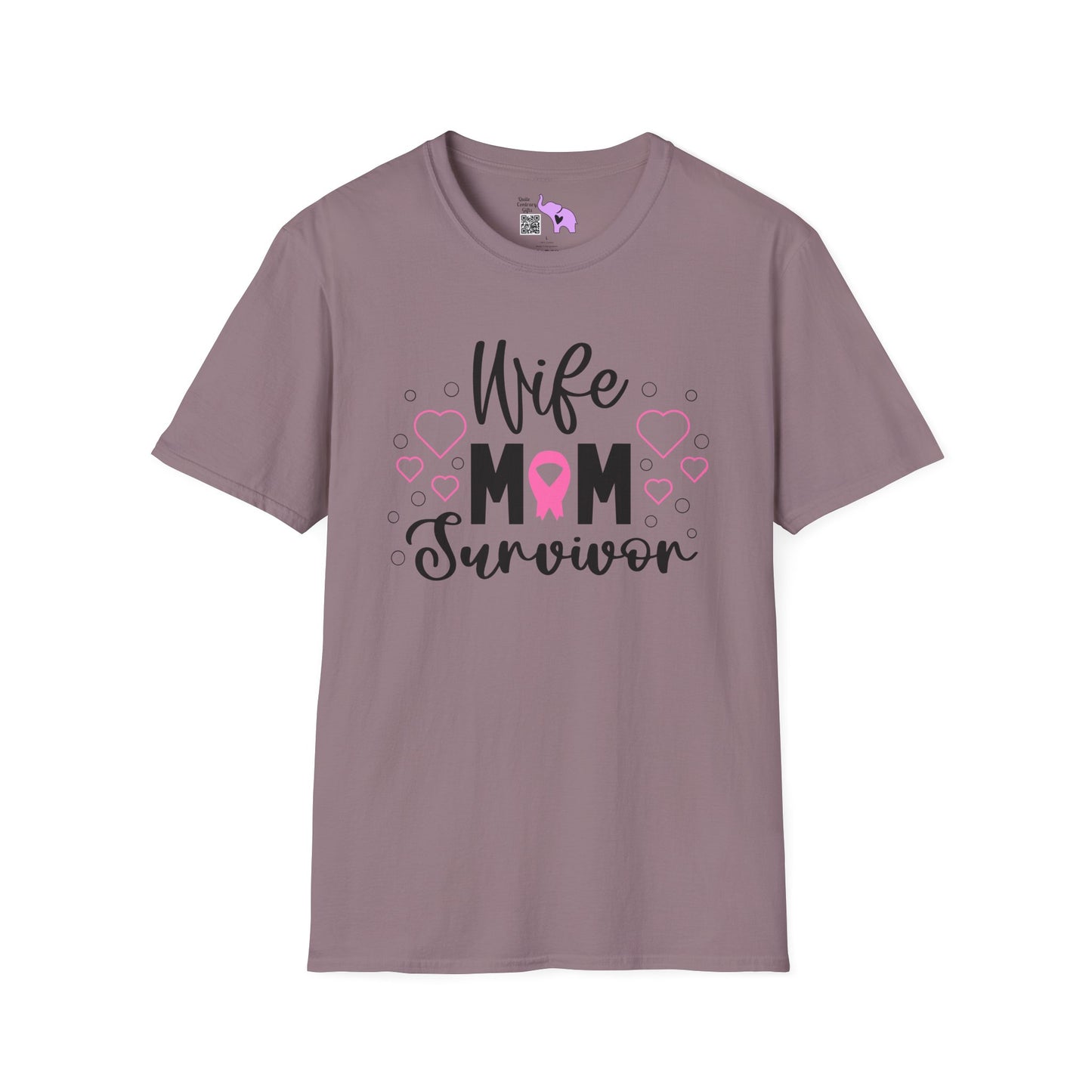 Wife Mom Survivor Adult T-shirt