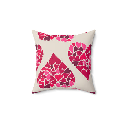Simple Hearts Throw Pillow