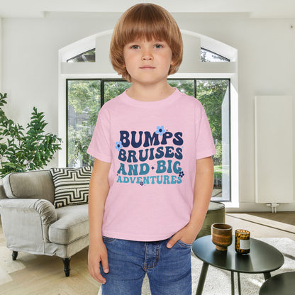 Bumps Bruises And Big Adventures Heavy Cotton™ Toddler T-shirt